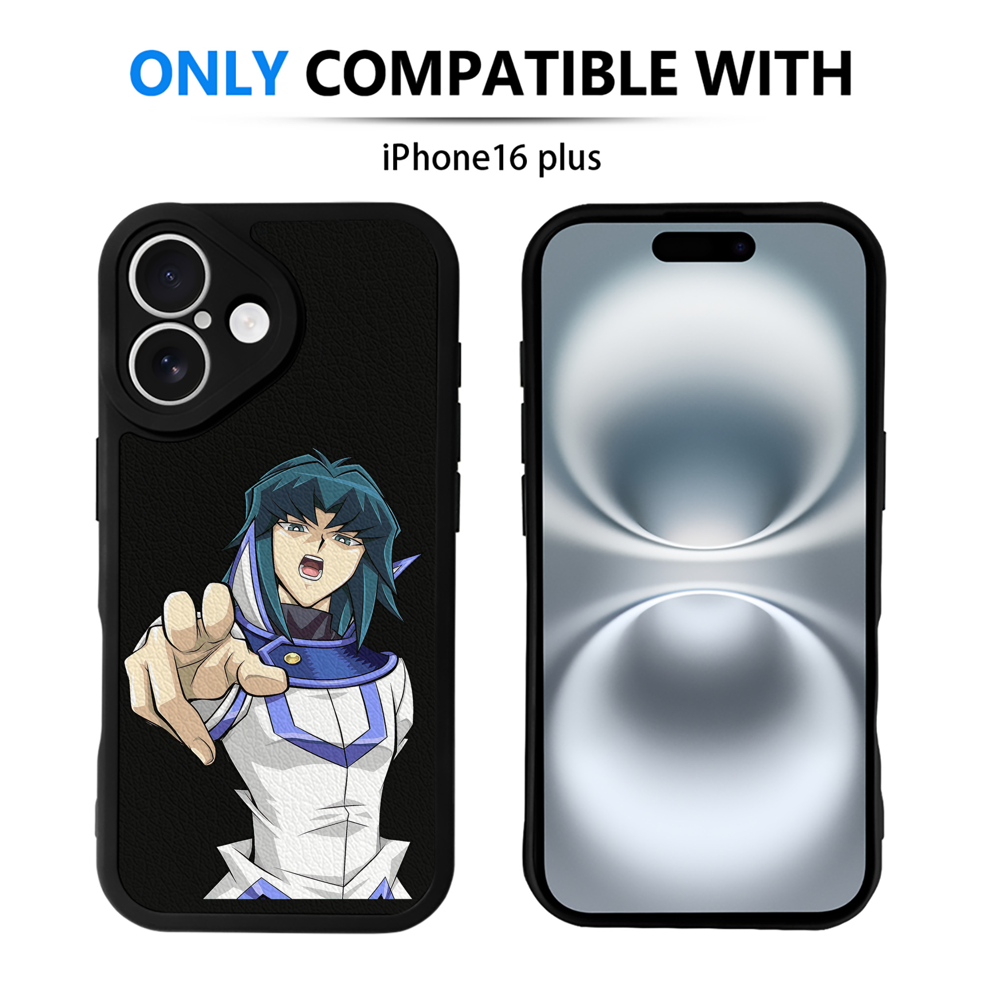 遊☆戯☆王 Yu-Gi-Oh! 【iPhone 16シリーズ対応】シリコンスマホケース（レザー調） 材質：シリコン